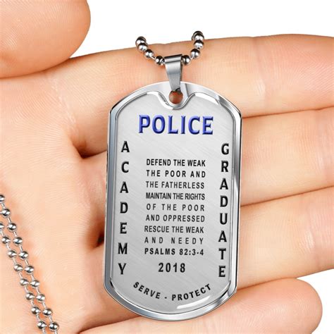 Police Academy Graduate 2018 Psalms 82:3-4 Gifts Graduation gifts for Son, Brother, Grandson ...