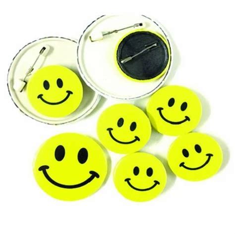 Yellow Smiley Badges, Size: 33mm And 75mm, Rs 9 /piece | ID: 8512747597