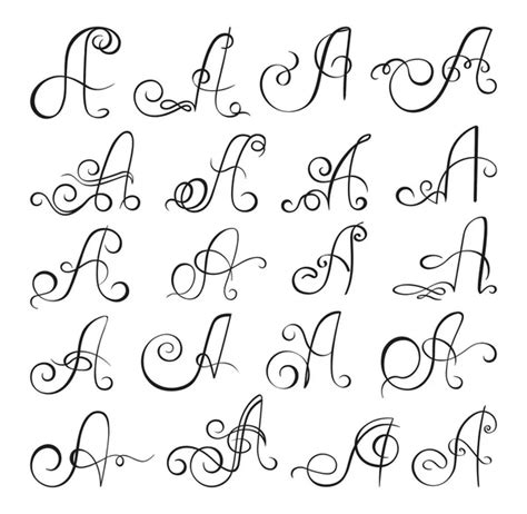 Cursive Writing Styles Alphabet