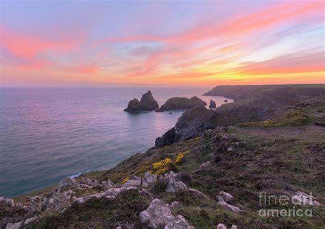 Kynance Cove Sunset Photograph by Chris Barnard - Fine Art America