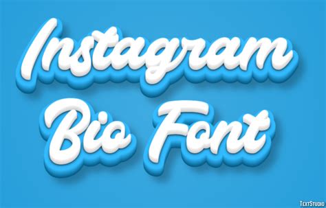 Instagram Bio Font Text Effect and Logo Design Font