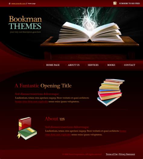 Books HTML Template - 5963 - Education & Kids - Website Templates - DreamTemplate