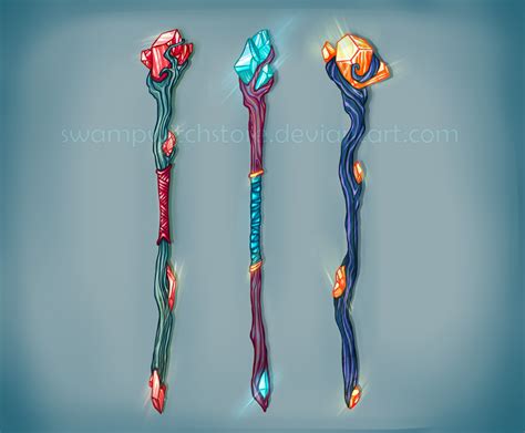 Magical Staffs by RumBird on DeviantArt