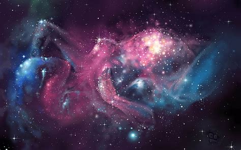 1284x2778px | free download | HD wallpaper: white stars, Space, nebula ...