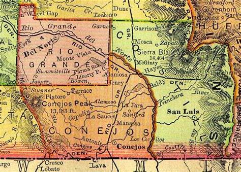 Costilla County Colorado Map | Hiking In Map