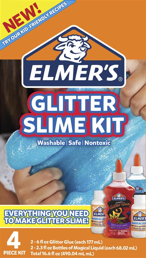 Elmer's Glitter Slime Kit, Gift for Kids, Includes Magical Liquid Glitter Glue - Walmart.com ...