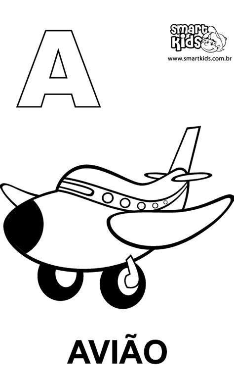 Colorir Desenho Avião - Desenhos para colorir - Smartkids