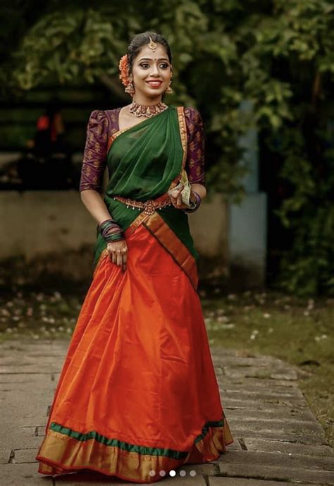 17 Stunning Half Saree - Langa Voni - Understanding Half Saree