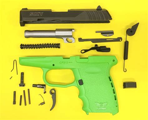 SCCY CPX-2 - Parts Lot - BLACK / LIME GREEN