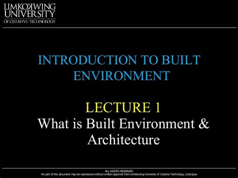 what is built environment & architecture