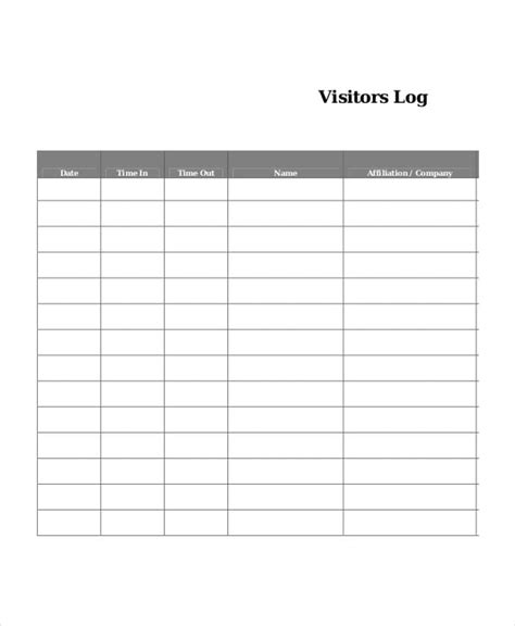 Log Book Templates | 16+ Free Printable Word, Excel & PDF Formats