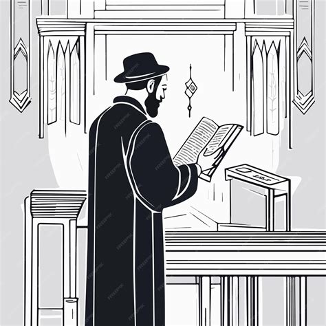 Premium Vector | Torah reading isolated cartoon vector illustration ...