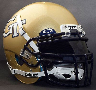 *CUSTOM* GEORGIA TECH YELLOW JACKETS Schutt XP GAMEDAY Replica Football Helmet | eBay