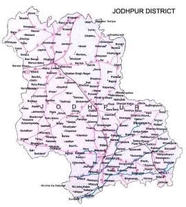 Jodhpur District Map - View Jodhpur District Road Map of Jodhpur District