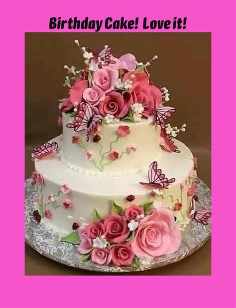 Birthday Cake! Love it! | Beautiful birthday cakes, Birthday cake, Cake designs