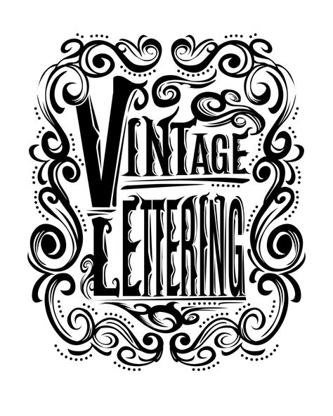 Vector vintage lettering tattoo design 8347828 Vector Art at Vecteezy