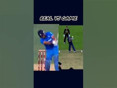 MS DHONI THALA REAL VS GAME HELICOPTER SHOT IN REAL CRICKET 20 22 23 24 25 #cricket #shorts ...