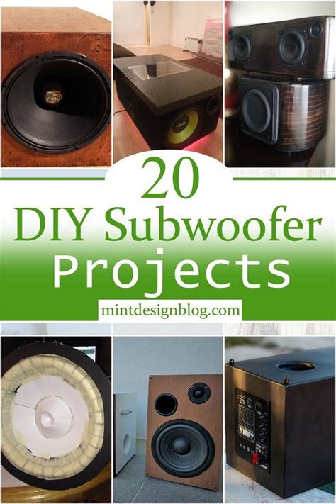 20 Easy DIY Subwoofer Projects - Mint Design Blog