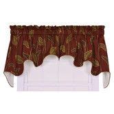 Found it at Wayfair - Riviera Large Scale Leaf and Vine Lined Duchess Window Curtain Valance in ...