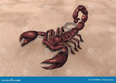 Scorpion, Realistic Illustration Stock Illustration - Illustration of ...