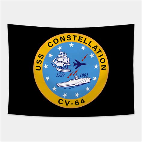 USS Constellation CV-64 Aircraft Carrier Insignia - Uss Constellation ...