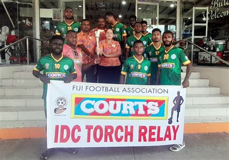 Courts IDC torch tours Viti Levu | FijiFootball.com.fj