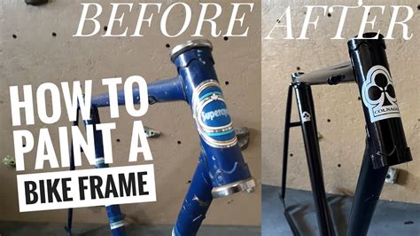 How to Paint a Bike Frame with Spray Paint. - YouTube