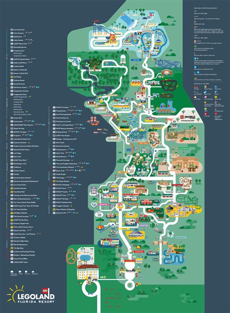 Legoland map - Jing Zhang illustration