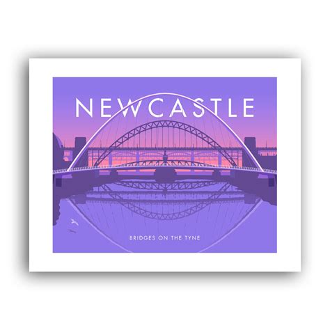 Newcastle, Bridges on the Tyne Art Print – Stephen Millership - The Art of Travel