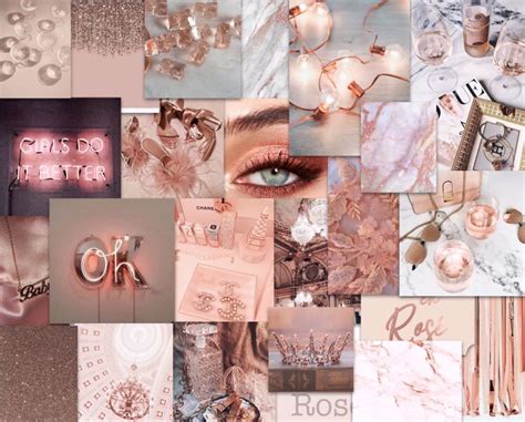 Rose Gold Collage