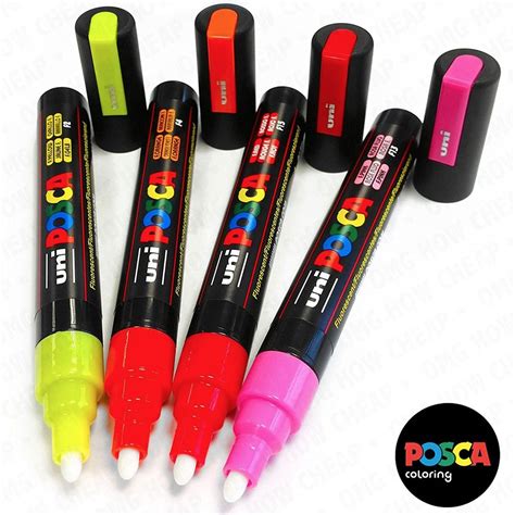 Posca PC-5M Marker set - Fluor kleuren - Suitup - Art Supplies