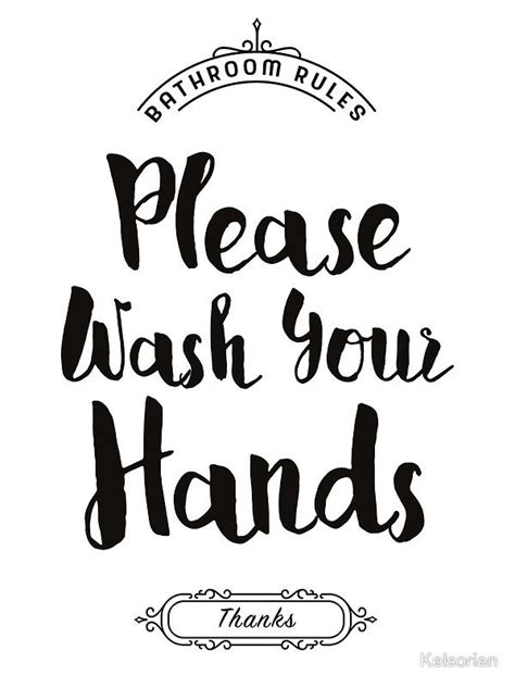 Please Wash Your Hands, Hand Washing Poster Framed Art Print by Kelsorian | Hand washing poster ...