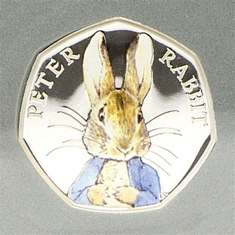 The 2016 Peter Rabbit Silver Proof Coloured 50p Coin – The Westminster Collection