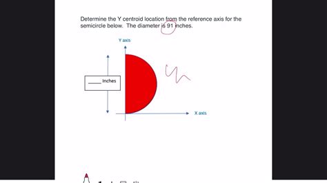 Centroid of a semicircle 2.1.2c - YouTube