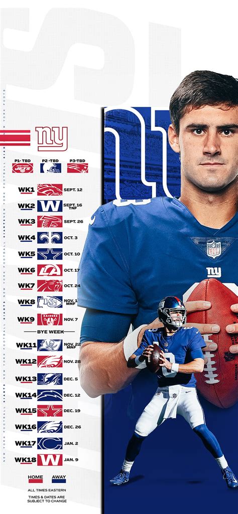 Giants 2023 NFL Schedule: Dates, Times, Opponents For Weeks, 41% OFF