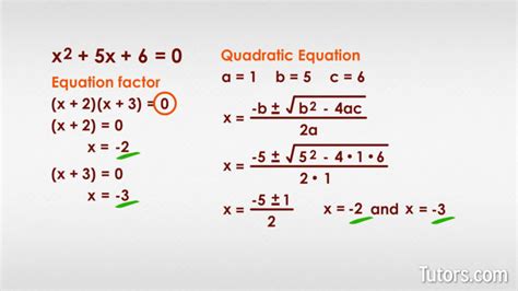 Examples Of Quadratic Formula Problems