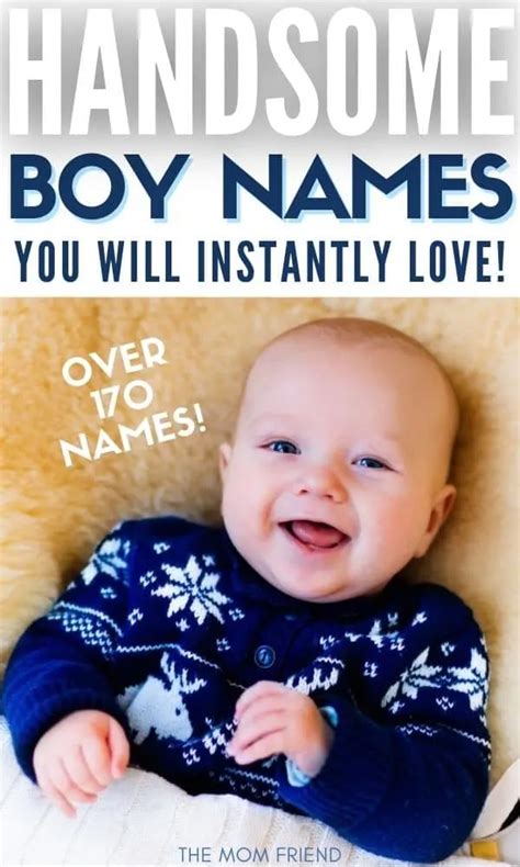 171 Seriously Handsome Boy Names with Meanings | The Mom Friend