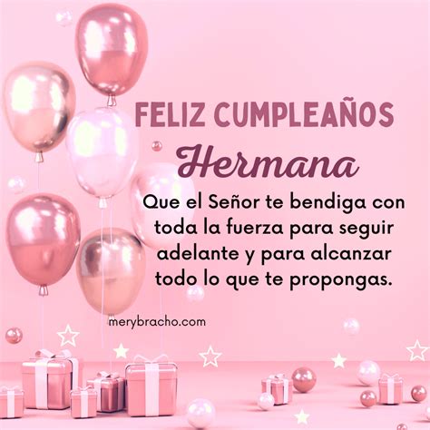 Feliz Cumpleaños. Frases Cristianas cortas de Cumple para una hermana