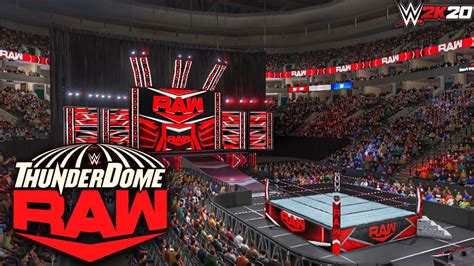 WWE 2K20: Monday Night Raw 2021 Arena (WWE ThunderDome concept) - YouTube