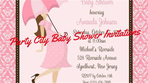 Party City Baby Shower Invitations - YouTube