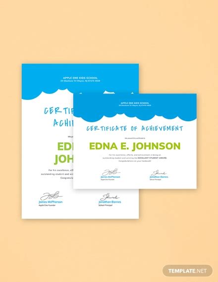 Sunday School Certificate Template - 9+ Word, Excel, PDF, AI, PSD Documents Download | Free ...