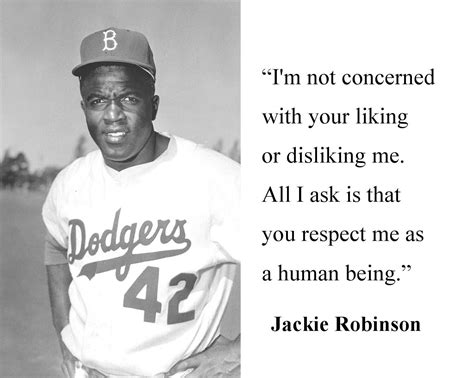 Jackie Robinson " I'm not concerned" Famous Quote 8 x 10 Photo Picture ...