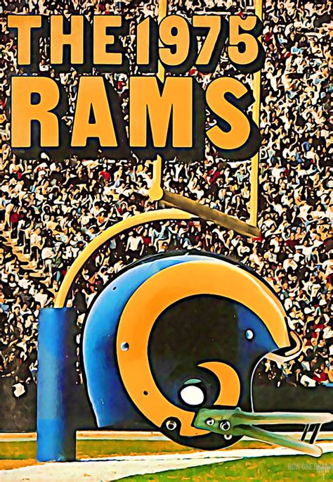 1975 LA Rams Retro Helmet Art - Row One Brand