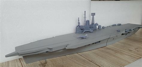 HMS Ark Royal (R09) 1/350 aircraft carrier waterline model ship kit | eBay