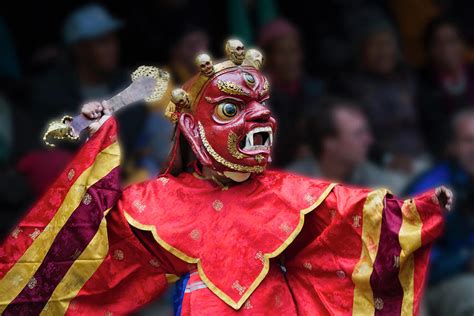 Mask Dance Performance At Ladakh Photograph by Keren Su