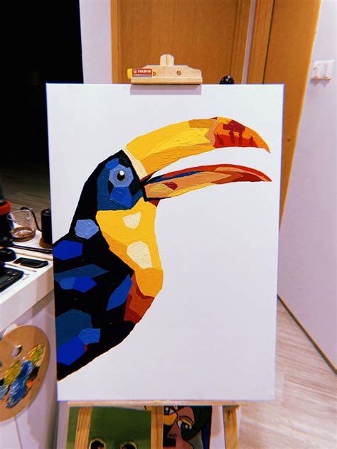 Hornbill Painting, Hobbies & Toys, Stationery & Craft, Art & Prints on ...