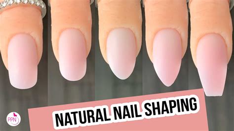 Shaping Natural Nails Squoval, Round, Oval, Almond, Coffin - Paola Ponce Nails