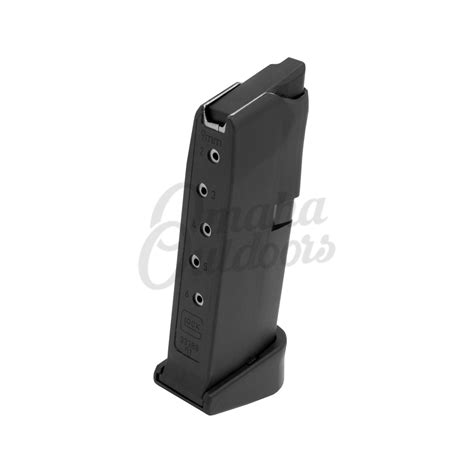 Glock 43 OEM Magazine 6 RD 9mm Extended Polymer MF08855