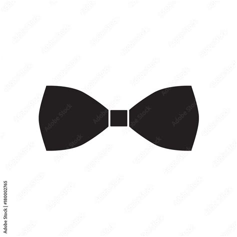 black bow tie icon- vector illustration Stock Vector | Adobe Stock