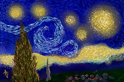 ArtStation - The starry night fan art